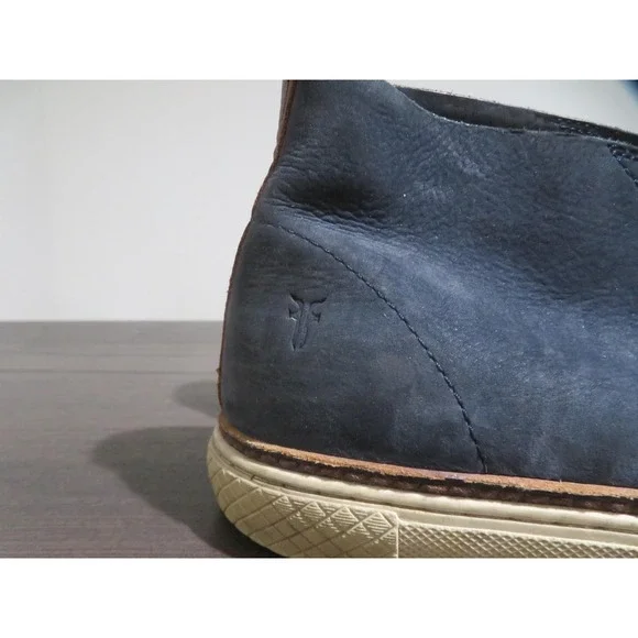 Frye Chukka Boots Mens Size 12 Navy Blue Suede Leather Casual Lace Up 3481166 Frye Chukka Boots Mens Size 12 Navy Blue Suede Leather  main image 2